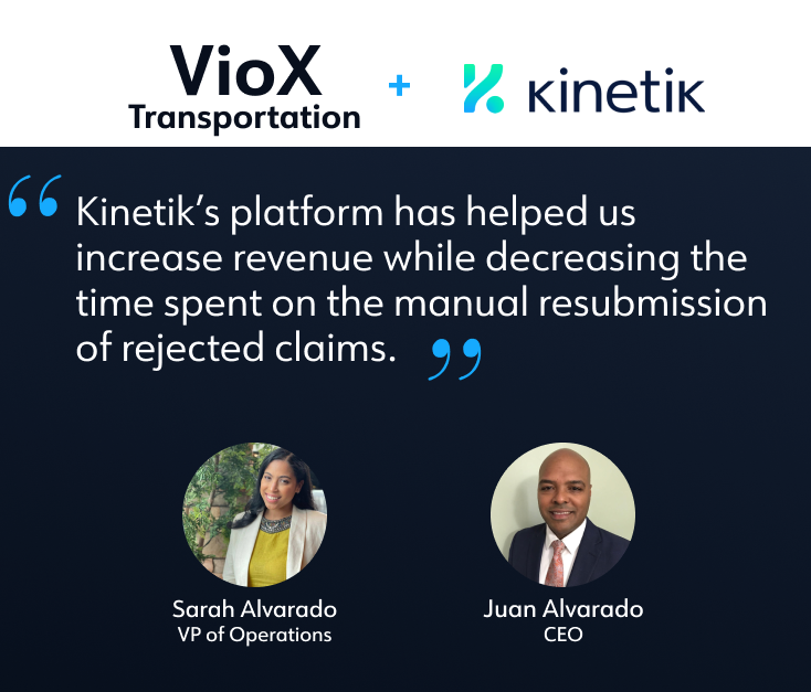 Kinetik Helps VioX Transportation Reduce Rejected Claims and Recover Lost Revenue
