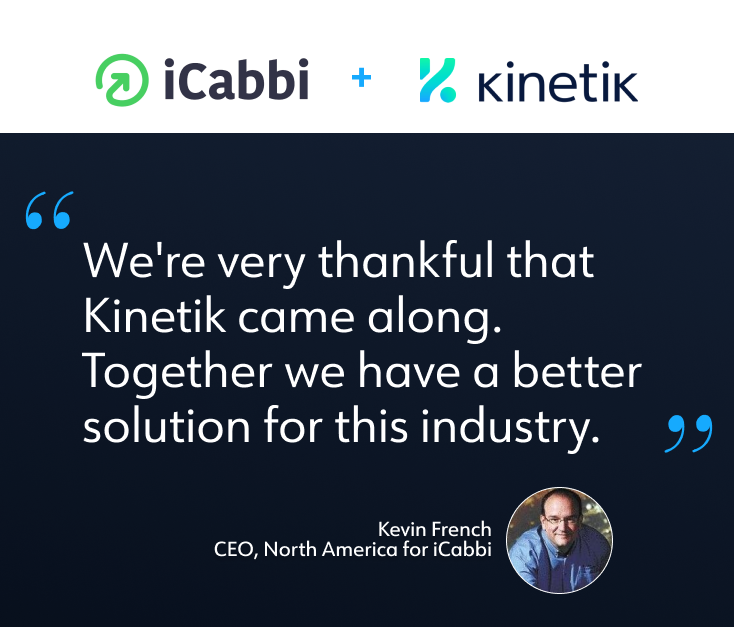 Kinetik and iCabbi Partnership